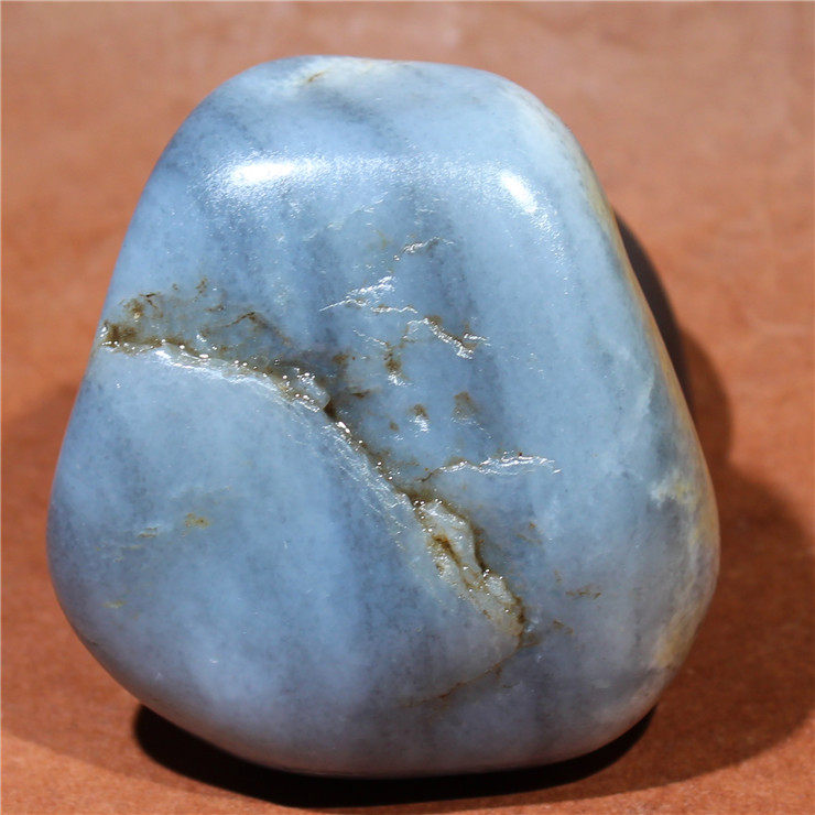 雕工作料166克青花花籽原石独籽细润正宗新疆珠宝奇石