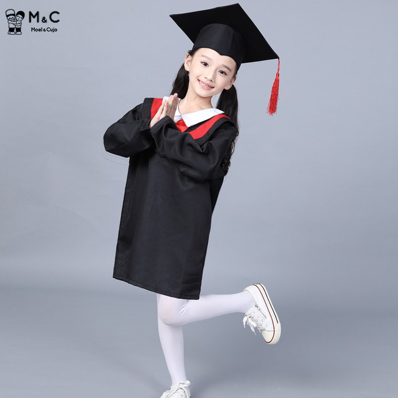 幼儿园儿童小博士毕业礼服演出服女童小学生儿童演出服