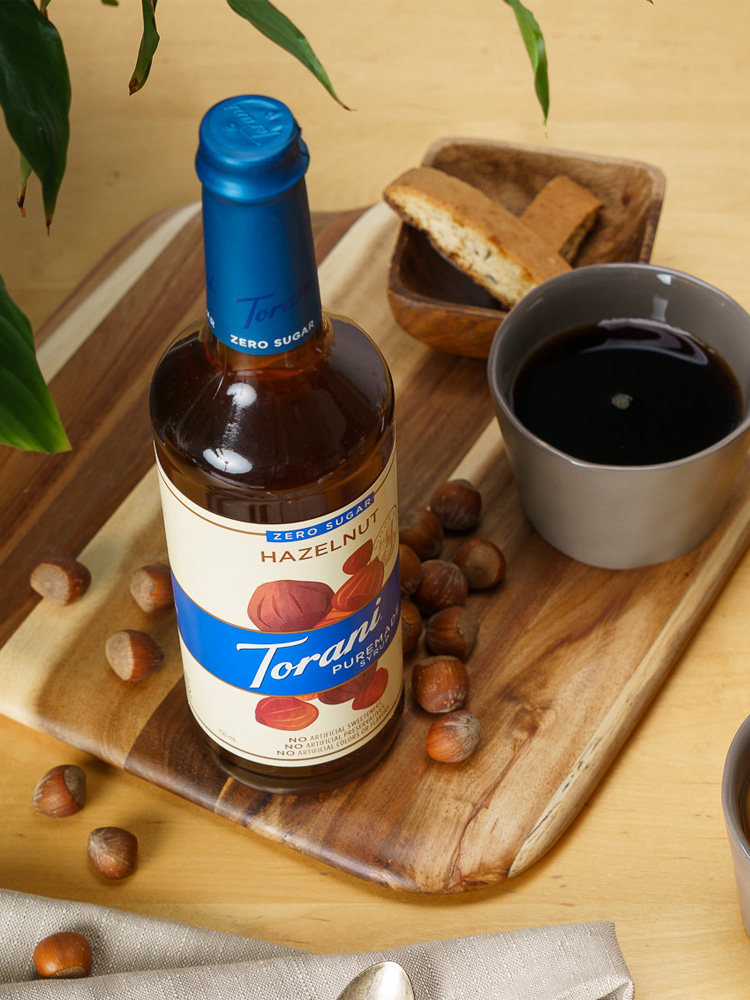 特朗朗尼蔗糖榛子糖浆750ml咖啡烘焙赤藓糖醇糖浆