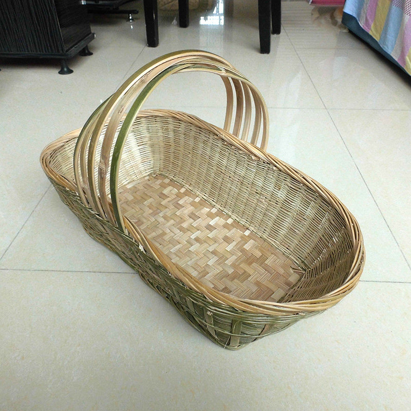 四川手工竹制竹编背篼手提篮子筲箕簸箕木制竹编