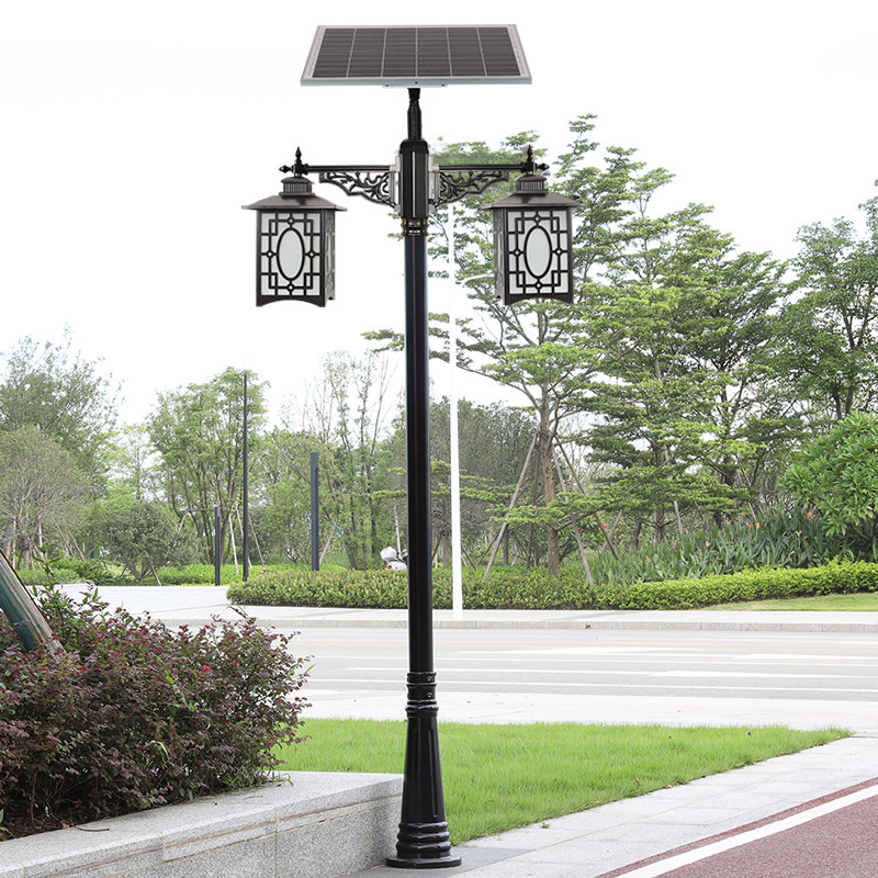 别墅庭院灯双头景观灯led超亮户外小区欧式复古景观庭院灯饰