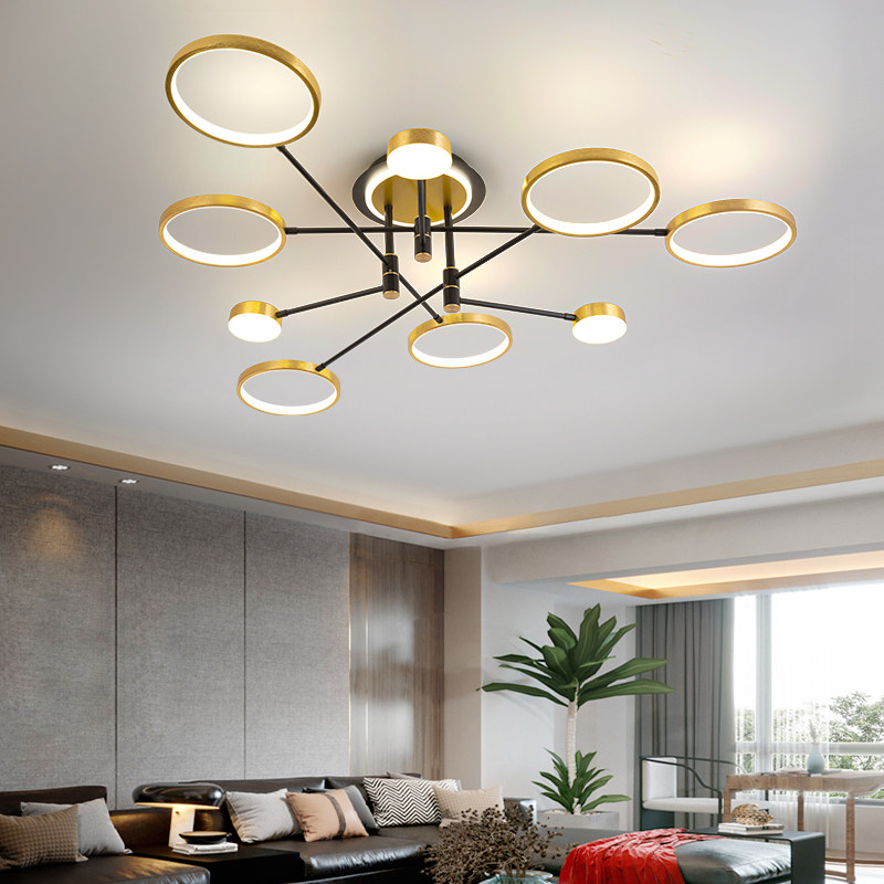2021年新款轻奢客厅led现代简约大气创意卧室北欧客厅吸顶灯