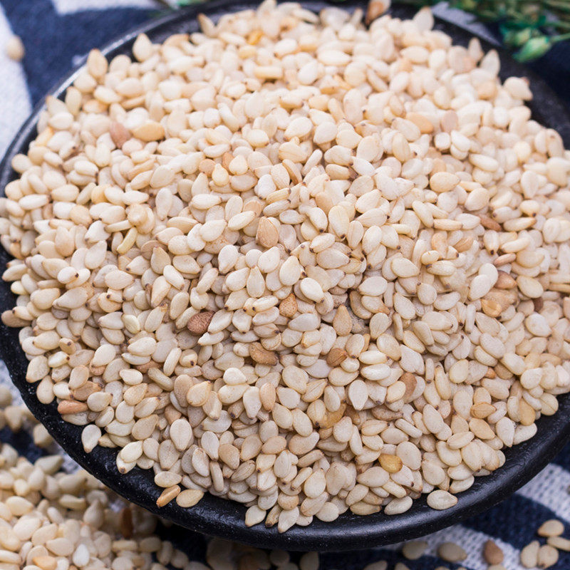 买1送1 十月稻田炒熟白芝麻即食免洗干吃白芝麻五谷杂粮烘焙200g