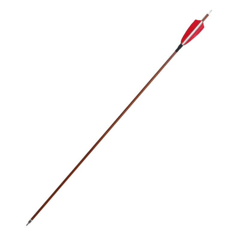 真羽竹箭箭支破甲复古箭头木箭可换头王子弓猎飞镖