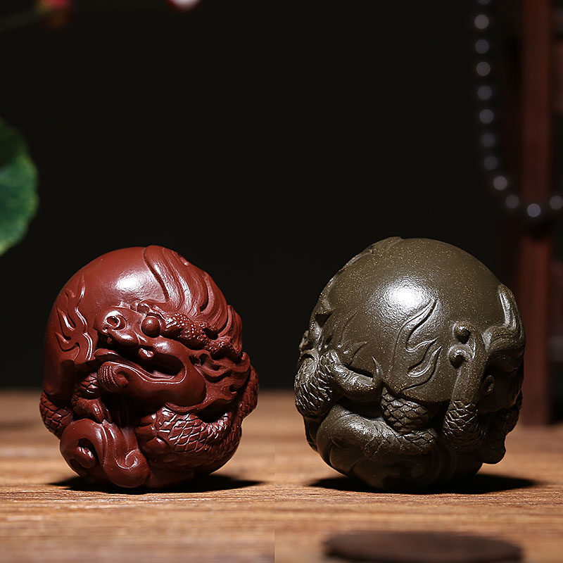 水土高水波茶具制龙水波可养土陶摆件龟龙茶宠茶道