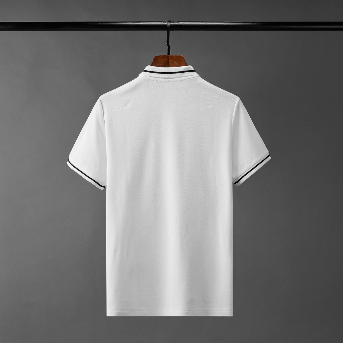 夏季小蜜蜂刺绣男装带领t恤男士修身休闲翻领半袖短袖polo衫男