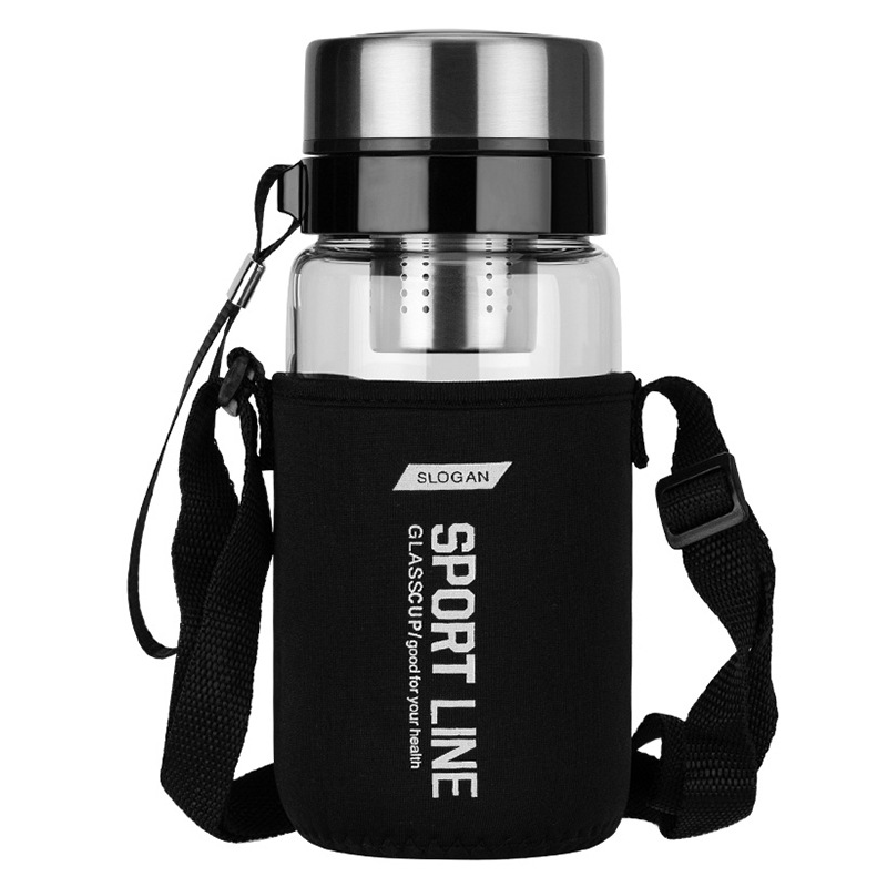 佳琪玻璃杯户外大容量2000ml透明茶杯男女玻璃杯