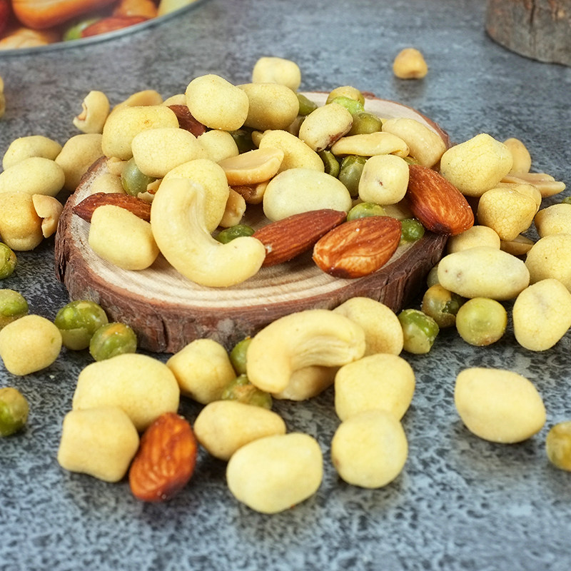 小野平郎什锦果仁238g罐装花生腰果仁核桃仁混合混合坚果