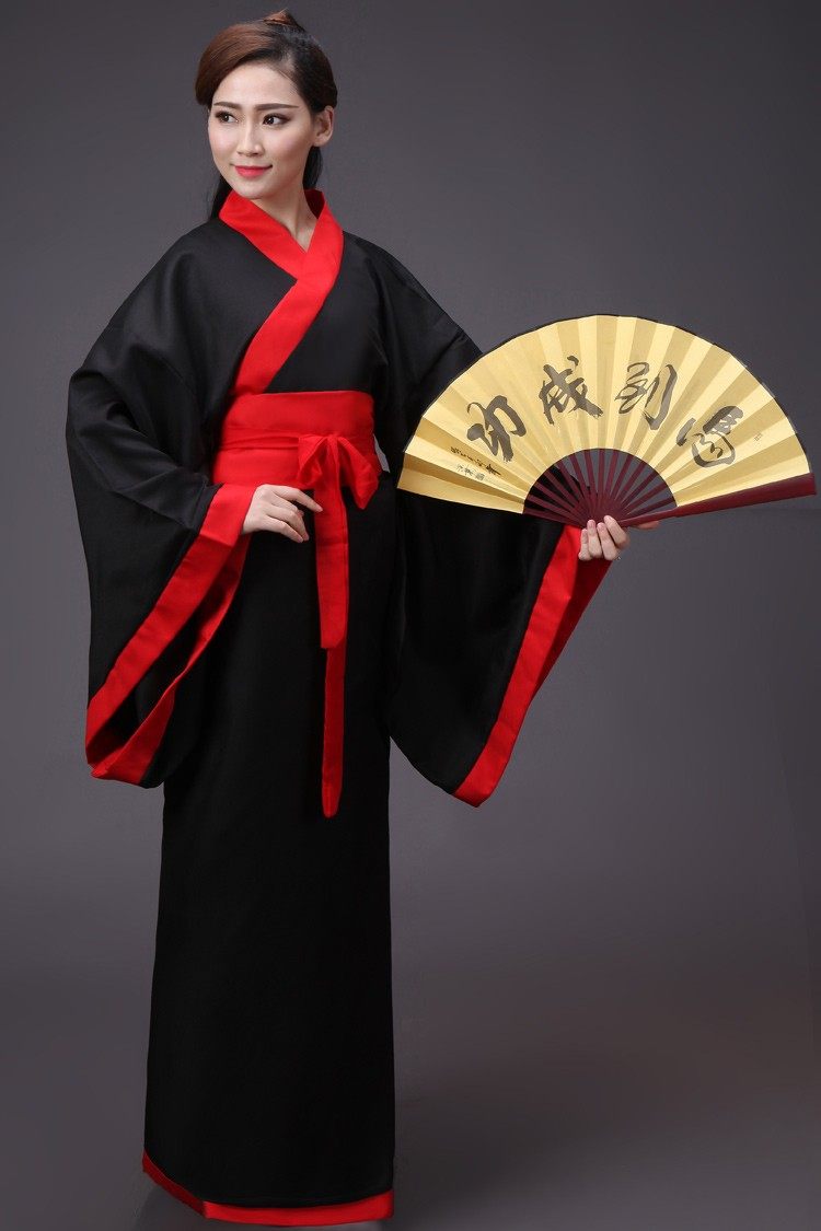 男士新款华服唐装古装汉服男曲裾书生黑色汉服民族服装