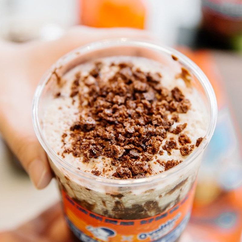 阿华华田榛子酷脆可可巧克力1kg罐装烘焙奶茶可可