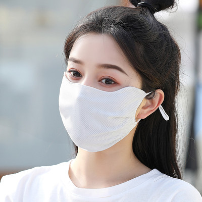 口罩夏季薄款防晒冰丝透气春季开口遮阳女护口罩
