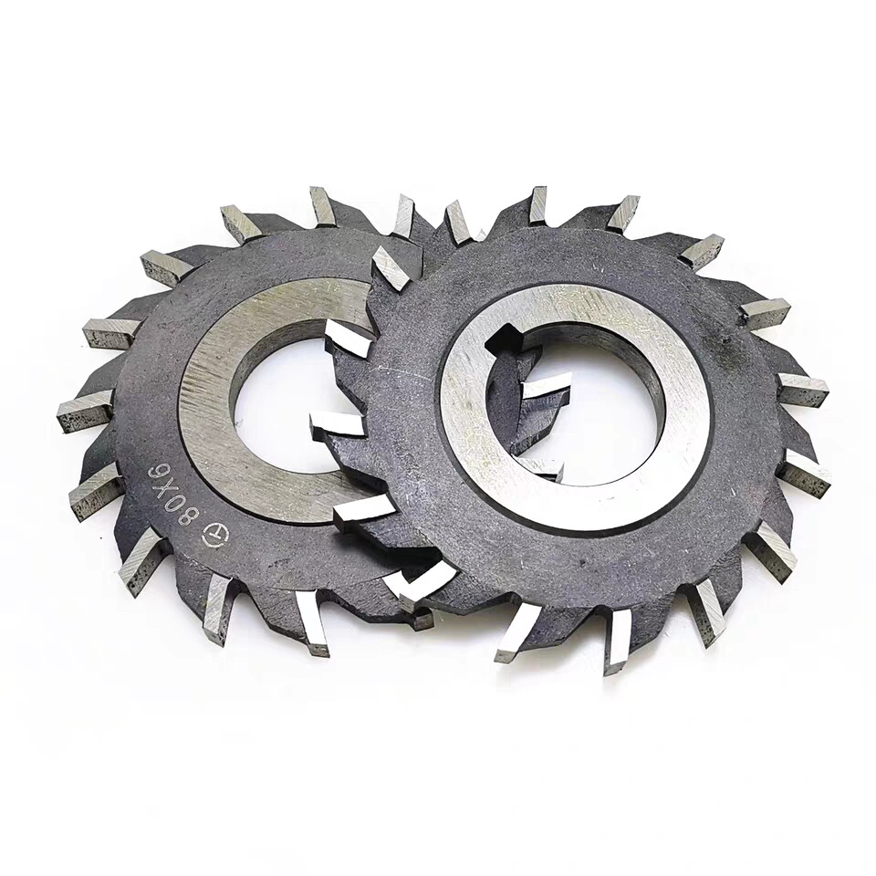 哈尔滨6542高速钢直齿三面刃铣刀片铣刀754561020冲击钻头