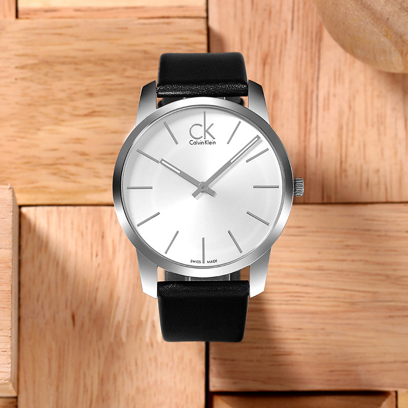 瑞士ck手表卡文克莱石英男表k2g211c6表盘时尚潮流瑞士腕表