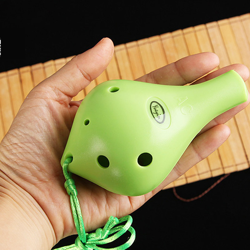 中音ac陶笛6孔初学入门成人儿童学生专业自学六孔桃笛乐器 送教材