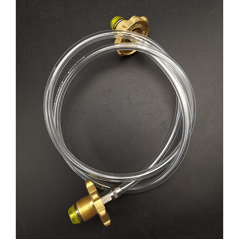 家用煤气钢瓶液化液化气气罐连接导管互充气阀管接头