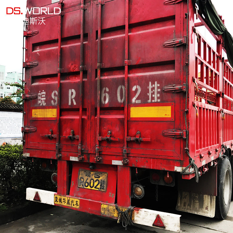 汽车大货车挂车尾部反光板金属铝板警示标识反光贴用品斜纹反射器