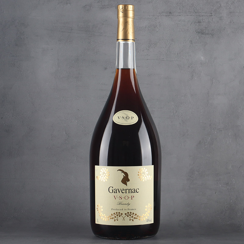 法国原瓶进口gavernac佳运来vsop白兰地3000ml 6斤礼盒 洋酒烈酒