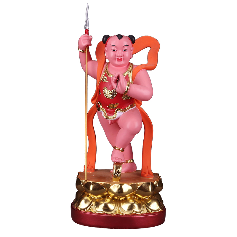 圣婴大王19寸红孩儿善财童子道教神像中坛元帅哪吒摆件