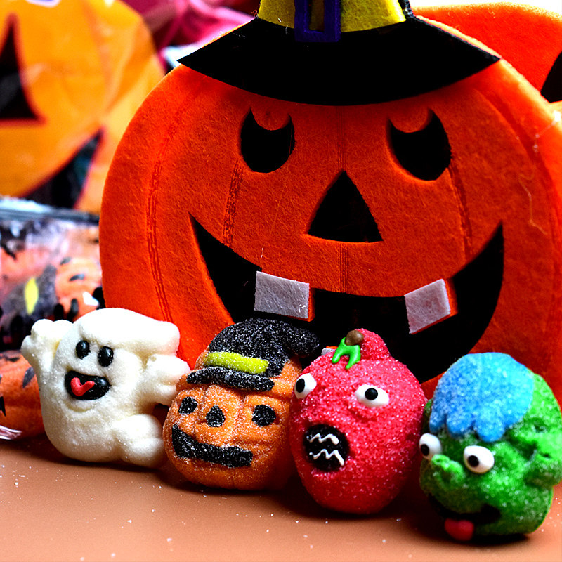 万圣节糖果袋装可爱创意卡通棉花糖儿童网红搞怪糖果