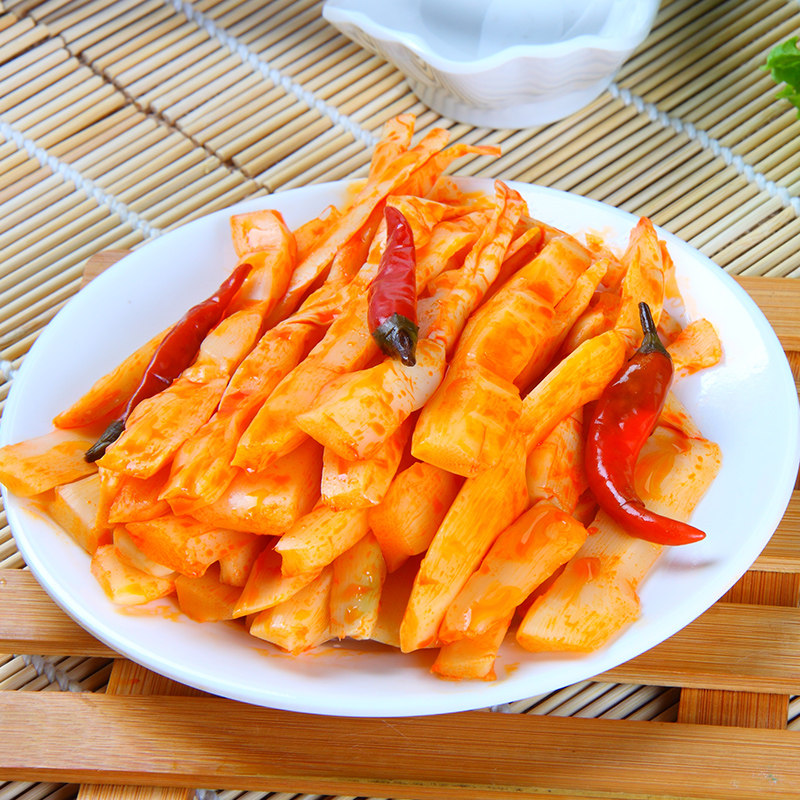 有友泡椒味笋尖100g*5 竹笋干新鲜香脆 重庆特产休闲辣零食小吃