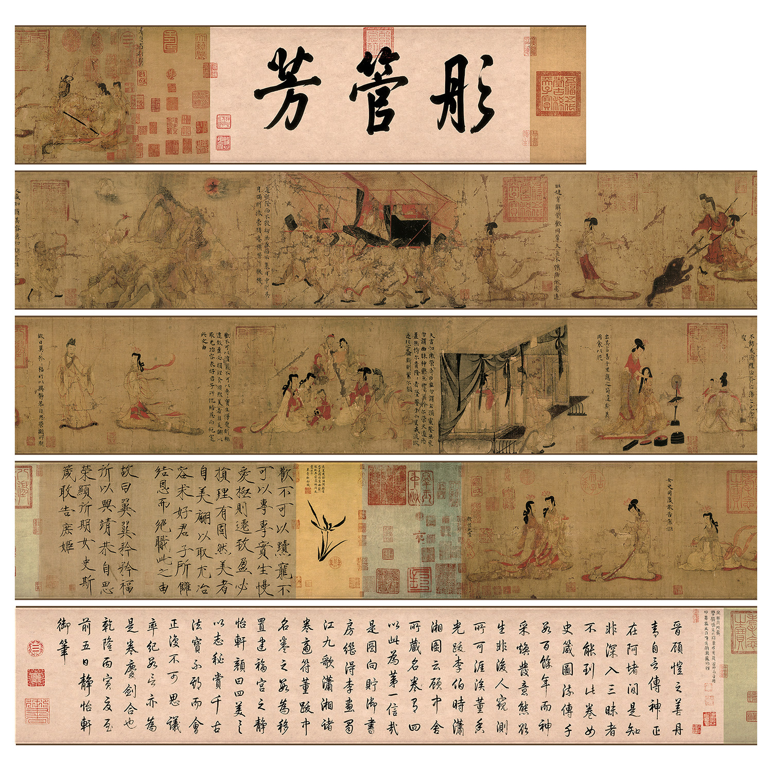 东晋顾恺之女史箴图国画宣纸绢布高清复制艺术国画