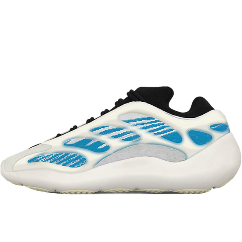 bin装备adidasyeezy椰子v3蓝晶石白蓝板鞋