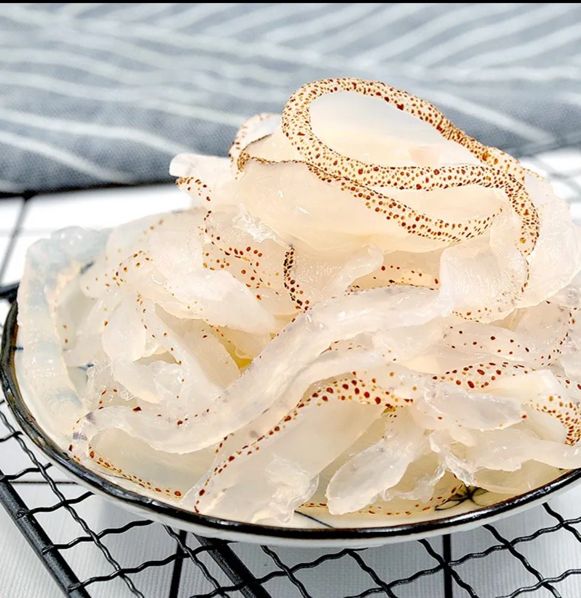 渤海海浪花野生珊瑚珊瑚海海蜇盐渍非即食凉拌菜海蜇