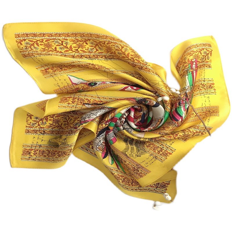 杭州烟霞绸艺时尚百搭春夏秋冬四季围巾100%蚕丝真丝围巾