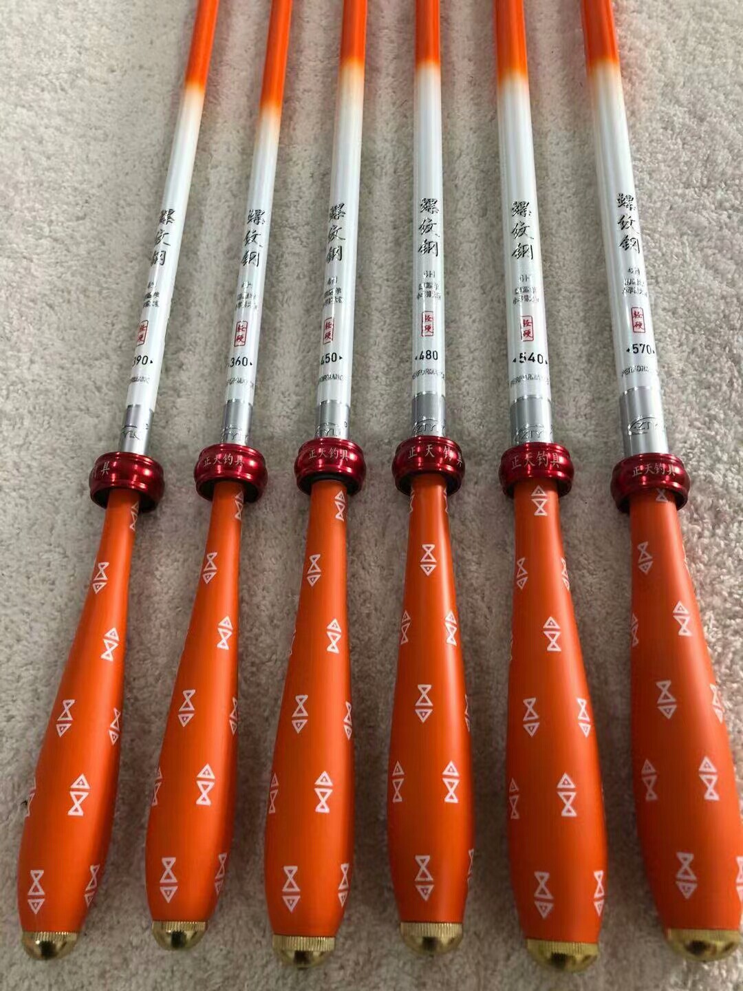 正天螺纹钢鱼竿鲫鱼碳素超轻超硬台钓竿5.4.5米6.3米台钓竿