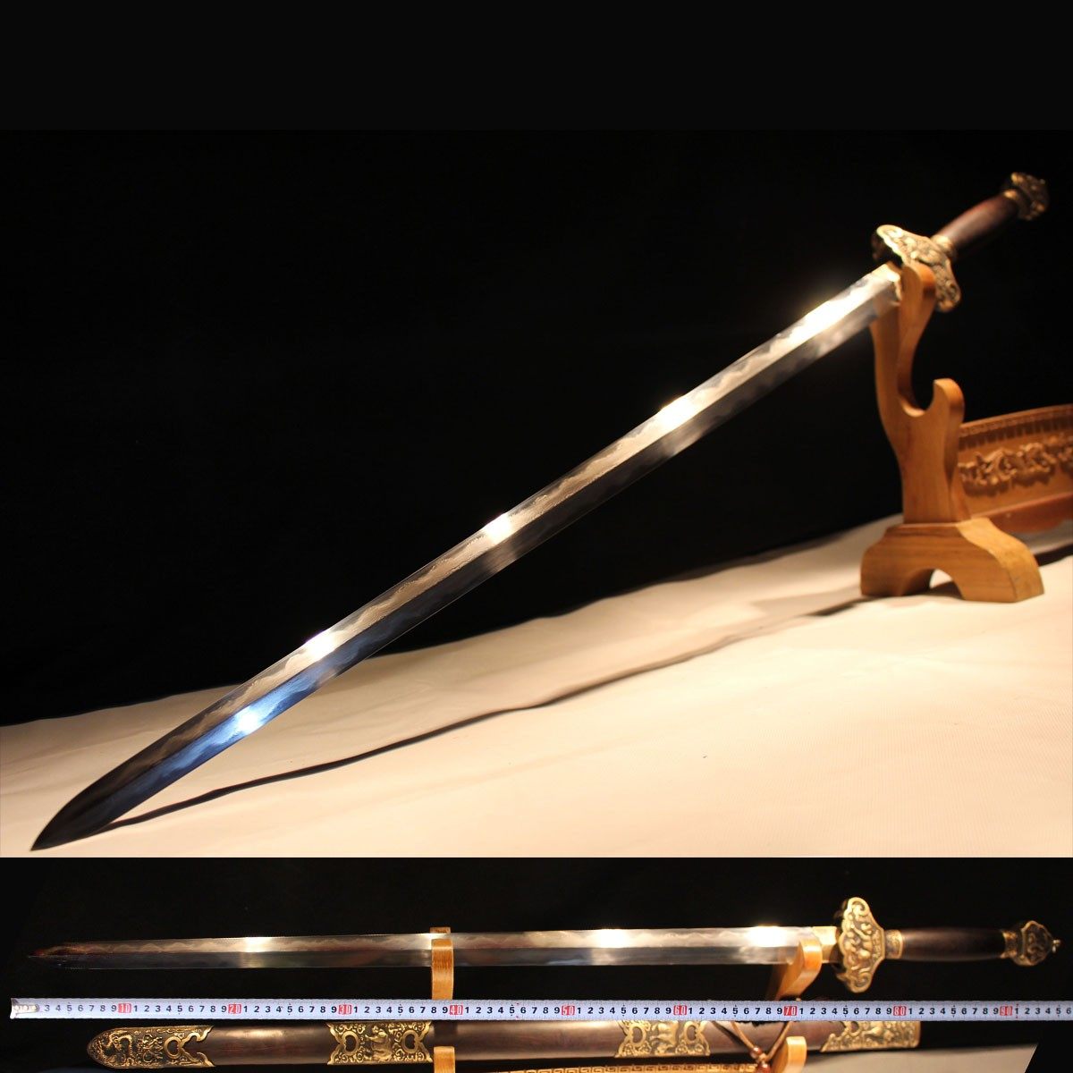 精品龙刀剑生肖剑一体长剑镇宅宝剑防身长款高档冷兵器未开刃