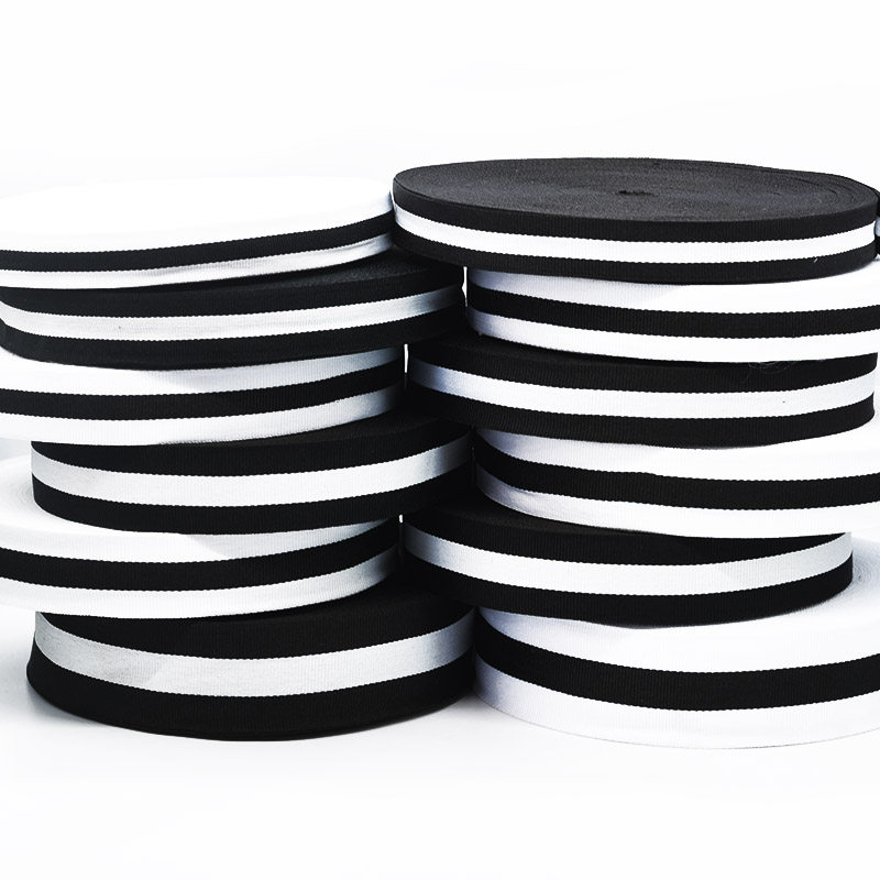 黑白条纹织带diy手工丝带辅料童装衣服裤子丝带