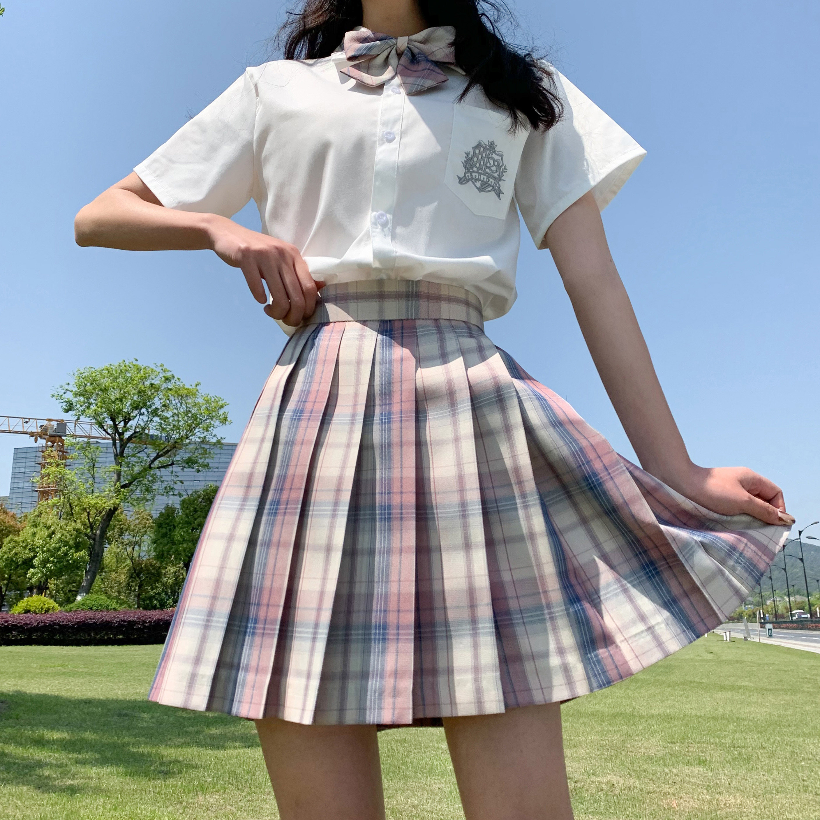 川岛琦【文艺复兴】原创jk格裙 正版套装 春夏日系半身裙校服学生