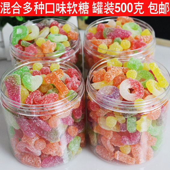 果味软糖散装混合口味果汁糖粘牙糖80后回忆童年传统零食一斤包邮