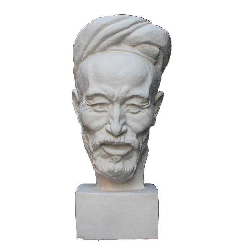 石膏陕北老人头像美术教具雕塑雕像模型装饰石膏像