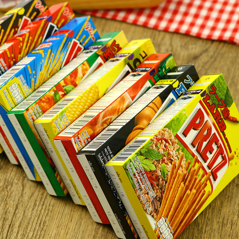 泰国格力高pretz百力滋百醇 超细饼干棒冬阴功 进口网红零食小吃