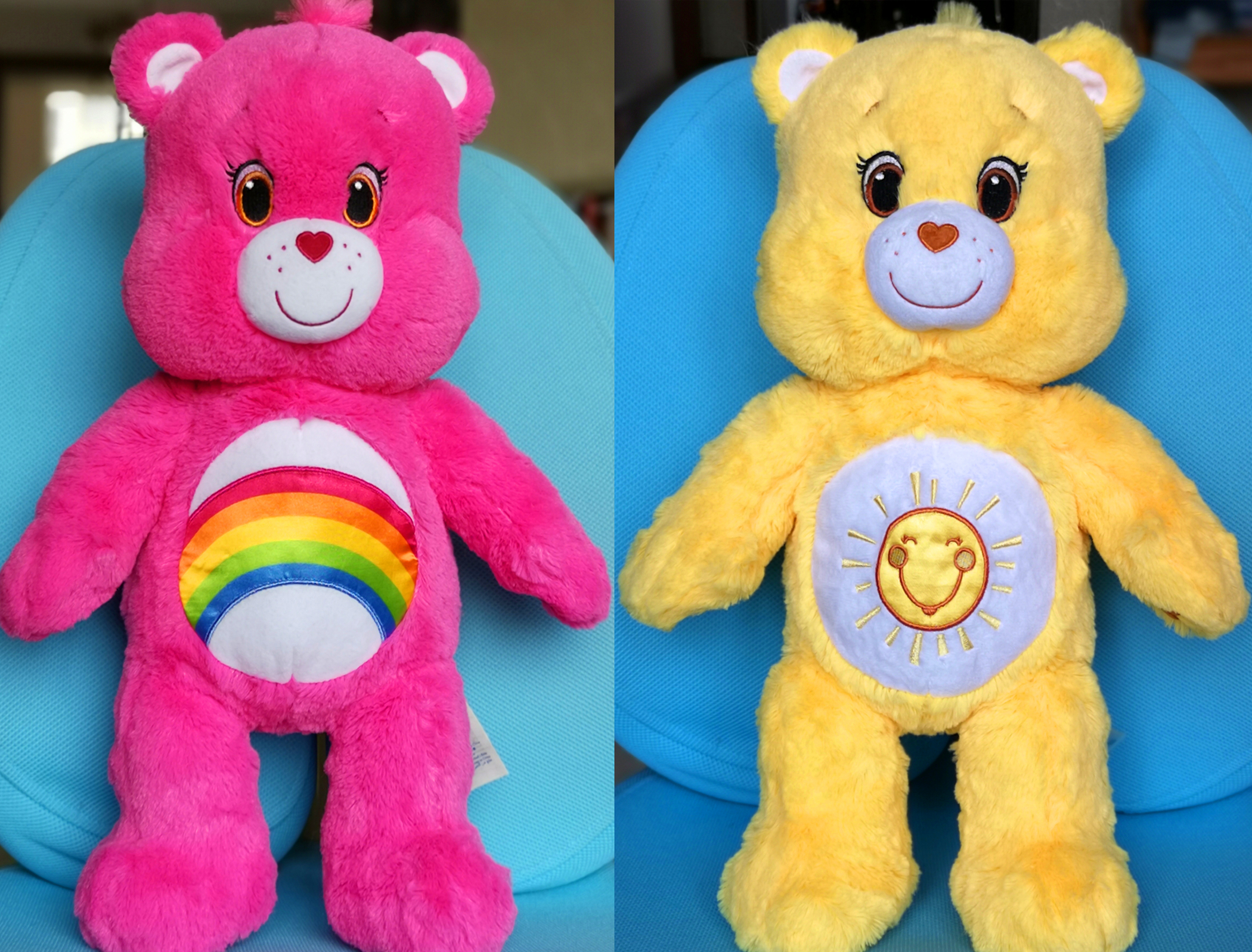 出口网红女孩爱心小熊彩虹熊泰迪熊毛绒玩具公仔玩偶娃娃毛绒布艺类