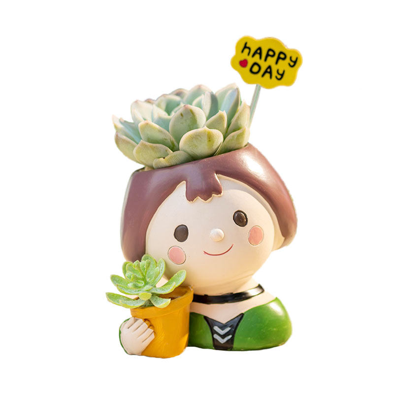花盆趣玩园艺创意卡通卡通人人物多肉电影角色花盆