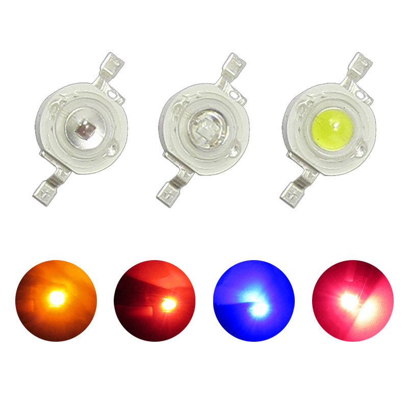 包邮10颗普瑞3w1led灯珠焊板全光光谱植物led单灯