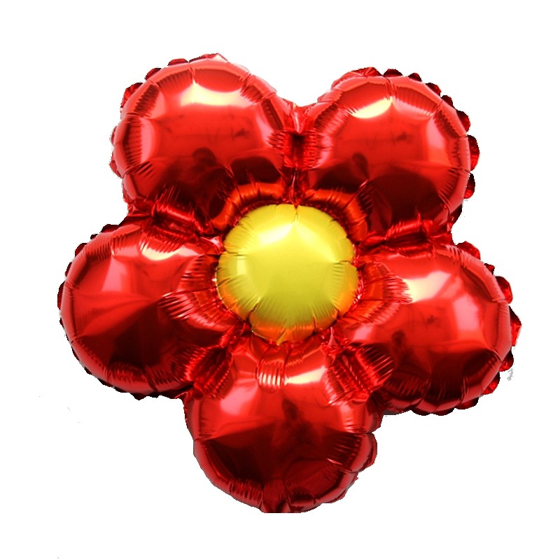 婚庆可爱小花满月气球铝箔百天周岁瓣花宝宝气球