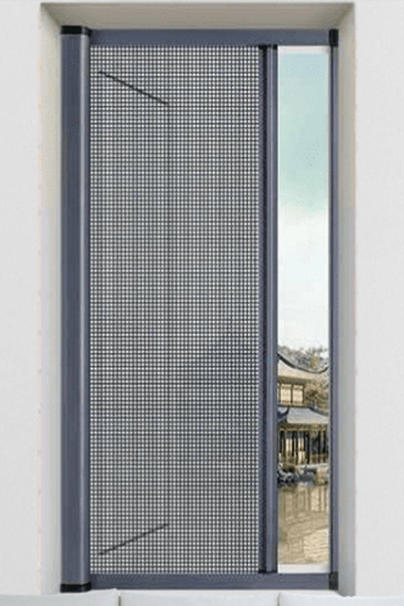 纱窗深圳入户定制隐形窗纱卷帘伸缩铝合金推拉纱窗