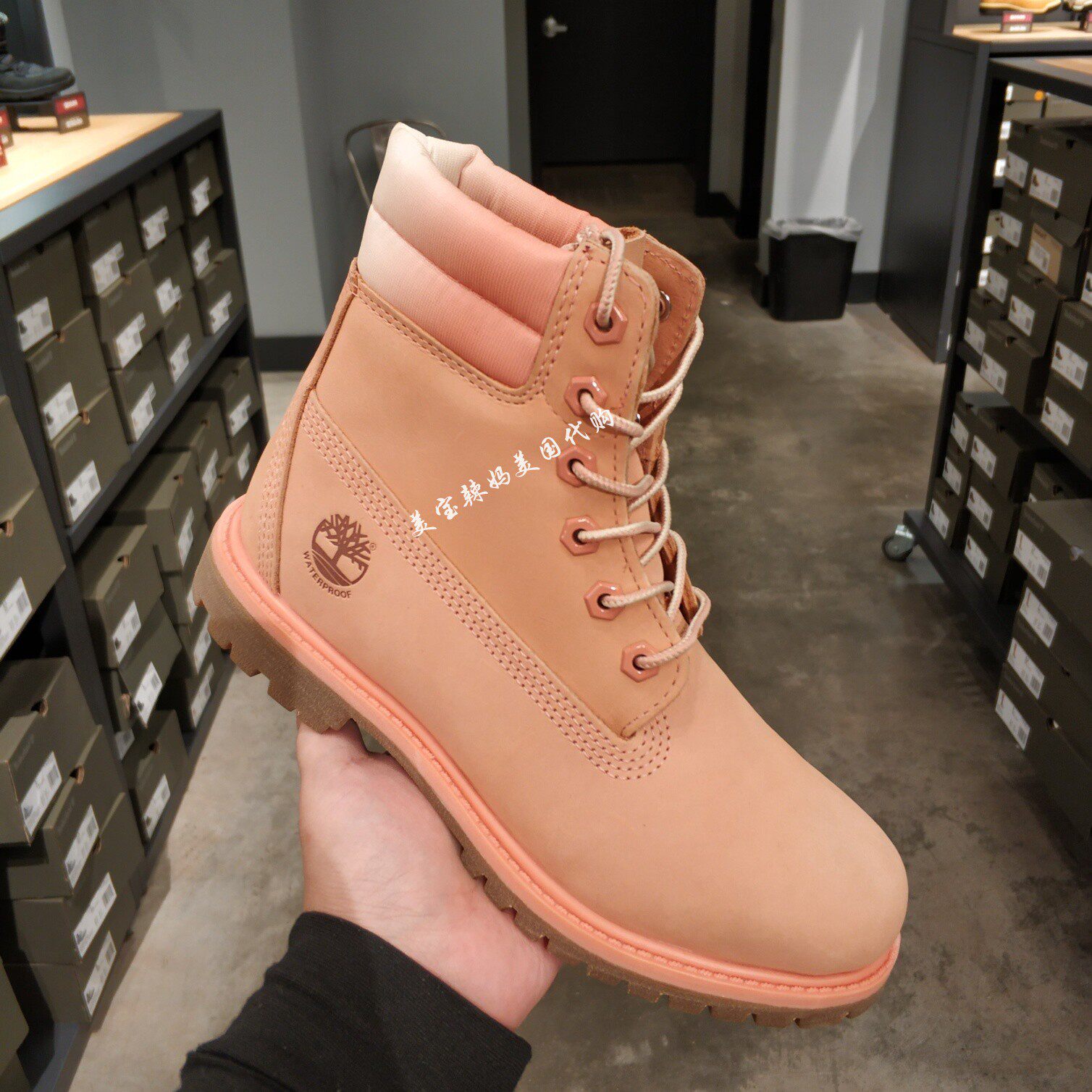 042687231美国代购不烂timberland添柏岚女鞋防水经典大黄高帮鞋