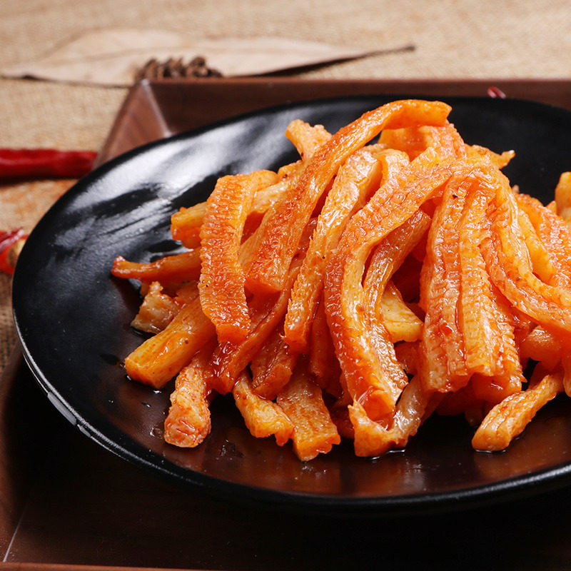 麻辣魔芋爽素毛肚丝360克盒装大袋既食蒜味条素肉素肉