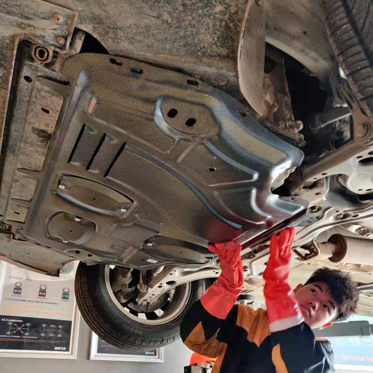 护板帕萨特发动发动机机下防护朗逸plus原厂改装车底防护板