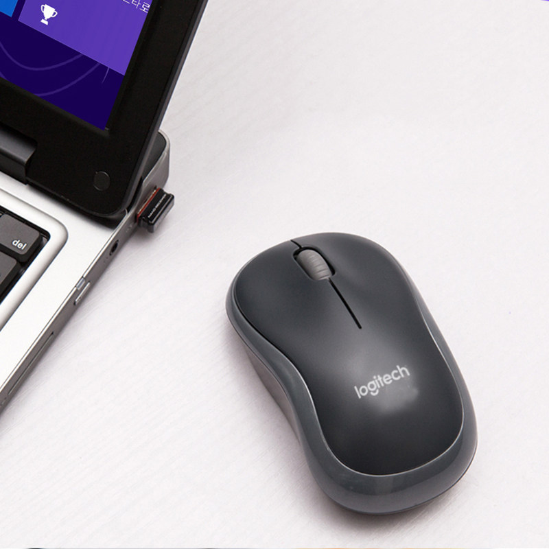 罗技m186无线鼠标笔记本台式机电脑usb办公省电无线鼠标