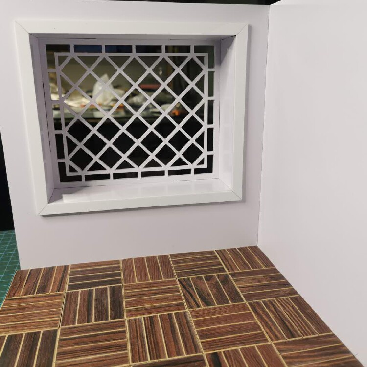 木子娃bjd娃娃娃娃屋屋子12分菱形飘窗娃拍摄背景墙bjd