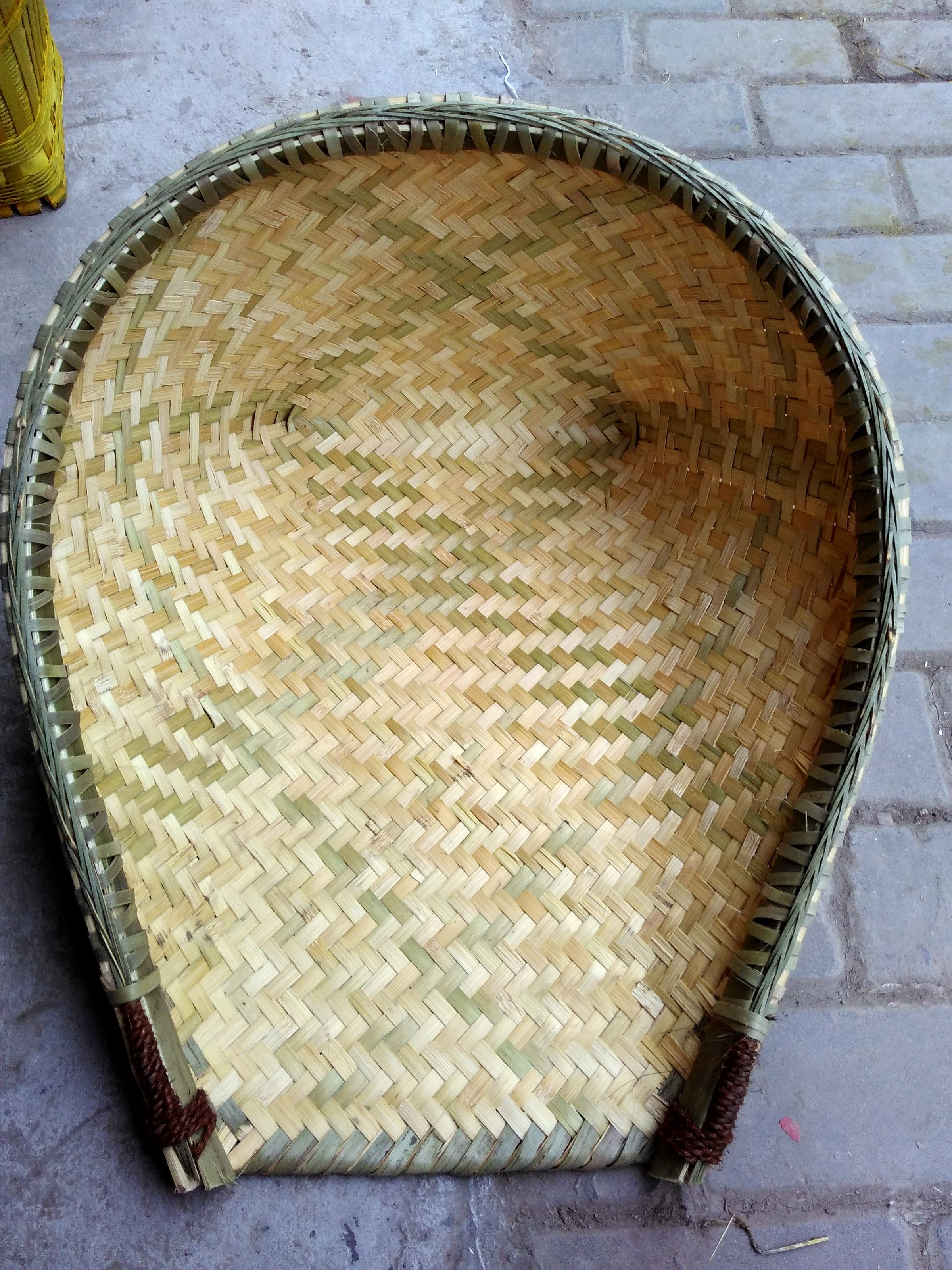 簸箕竹撮基竹竹制品手工竹编竹篓撮箕竹编