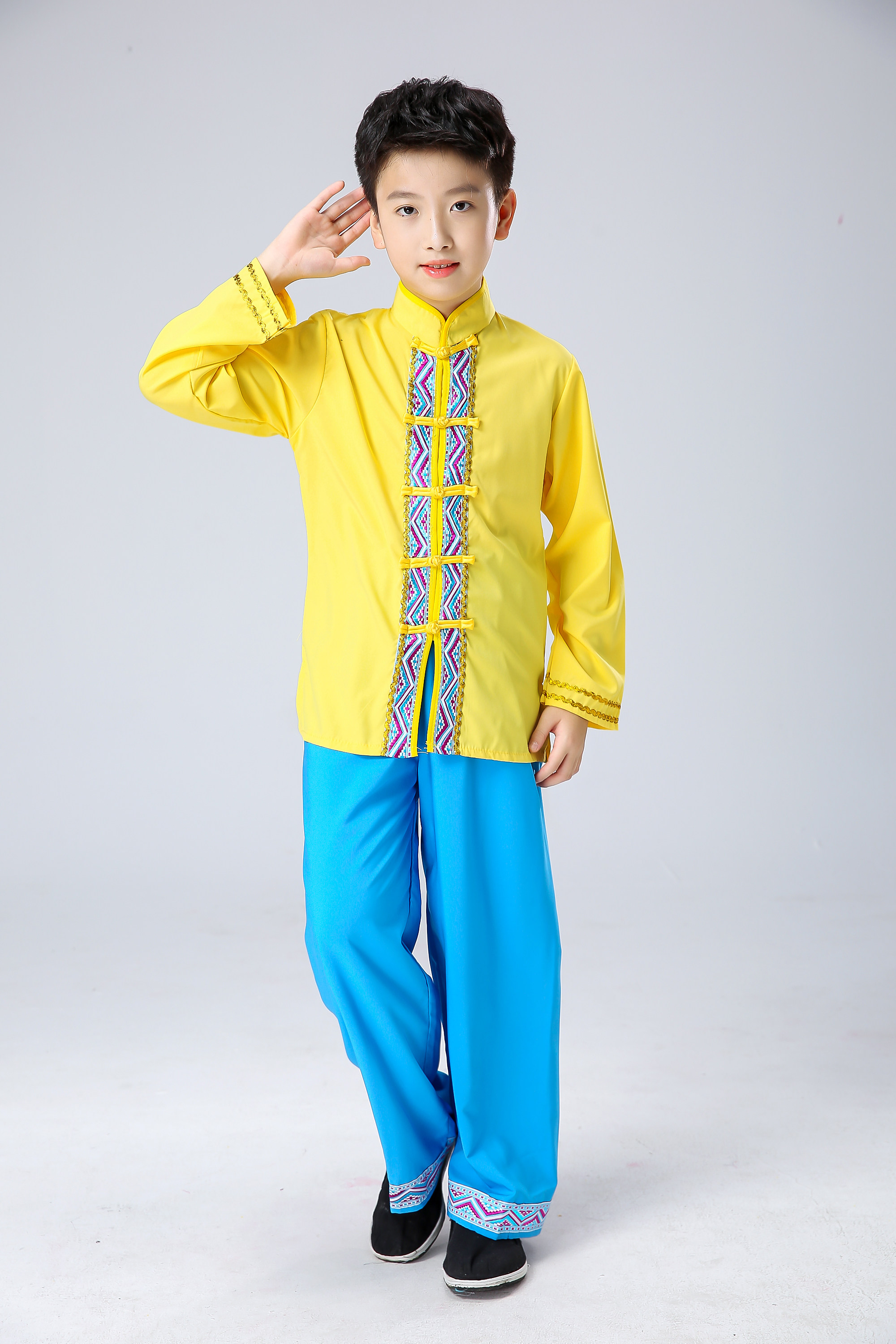 儿童舞蹈少数民族演出服京族节日外国男女越南民族儿童演出服