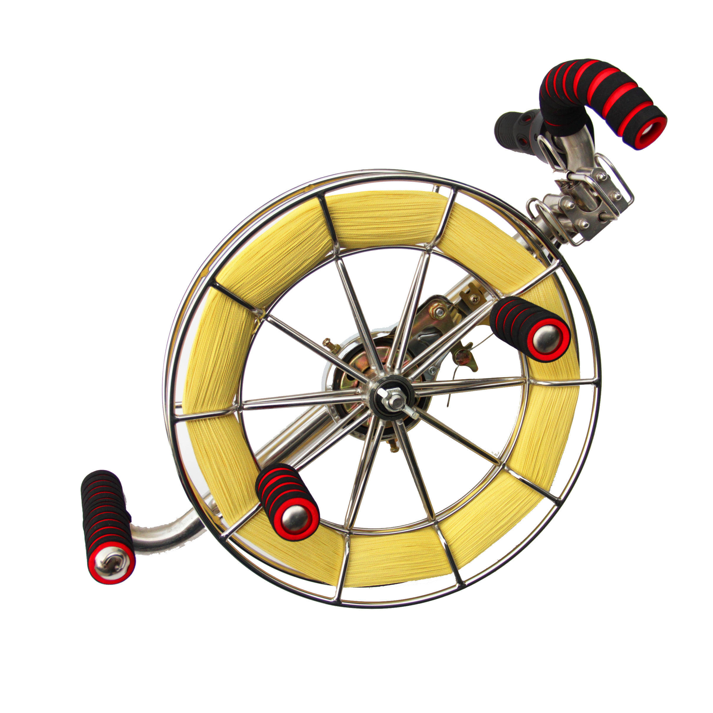 风筝新款线轮不锈钢高档大型成人背带轮凯凯夫拉绕线板