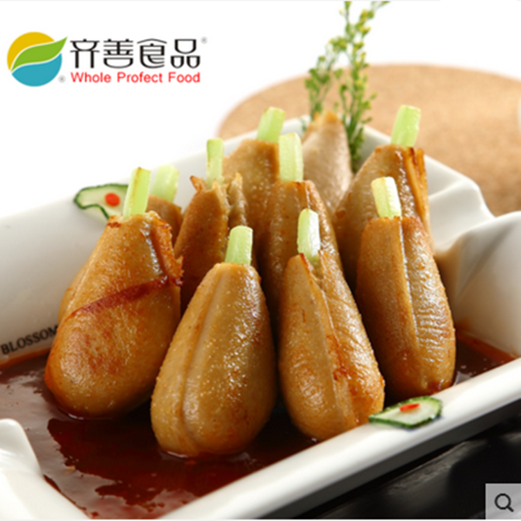 冷冻品 齐善素食素鸡腿大豆制品佛家仿荤纯食植物造素肠斋菜 - 爱购网