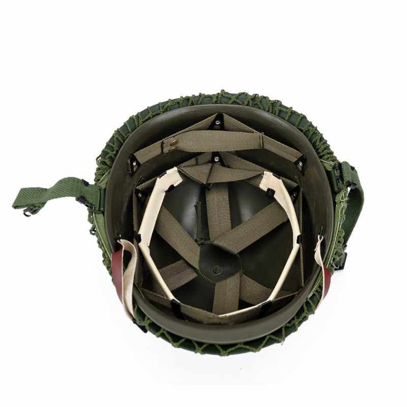 美式m1双层钢盔两层户外外军头盔全钢金属头盔